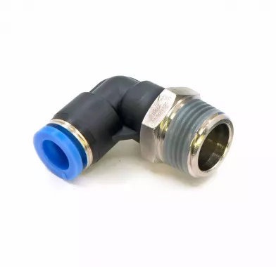 Пневмофитинг цанговый L-образный с наружной резьбой PL 16-М22х1.5