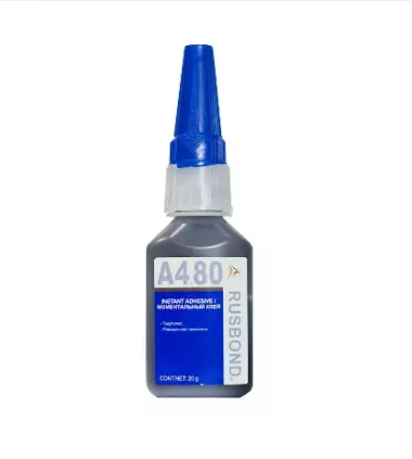 Моментальный клей RusBond A4.80 50 г, аналог Loctite 480