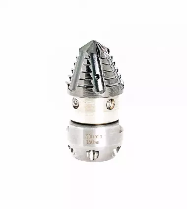 Форсунка каналопромывочная с роторной фрезой сопло 20; вход 3/8"г; бой 6Rх4S