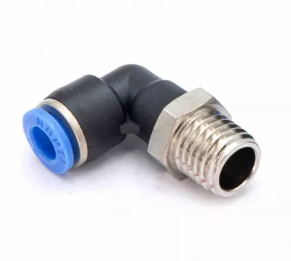 Пневмофитинг цанговый L-образный с наружной резьбой PL 6-М12х1.5