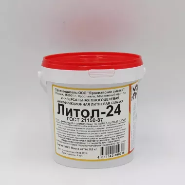 Смазка Литол-24, п/э банка 800 г