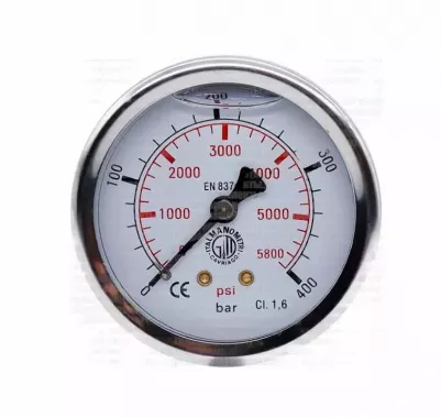 Манометр 400 бар (осевое подключение 1/4) поверенный Graco