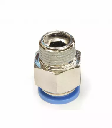 Пневмофитинг цанговый прямой с наружной резьбой PC 12-03 (R3/8")