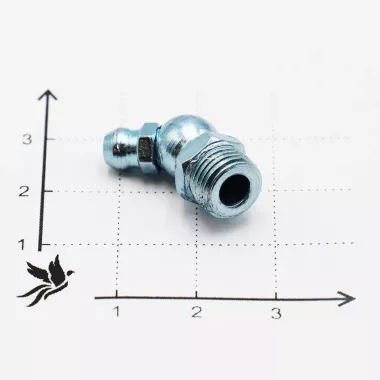 Пресс-маслёнка угловая 2.2.45°.Ц6.М10х1 (DIN 71412, Н2) 