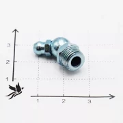 Пресс-маслёнка угловая 2.2.45°.Ц6.М10х1 (DIN 71412, Н2) 