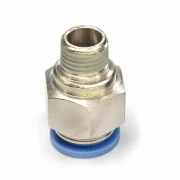 Пневмофитинг цанговый прямой с наружной резьбой PC 12-02 (R1/4")
