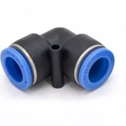 Фитинг пневматический цанговый пластиковый Г-образный PUL 14