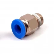 Пневмофитинг цанговый прямой с наружнойрезьбой PC 6-01 (R1/8") HIMPT