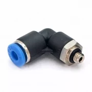 Пневмофитинг цанговый L-образный с наружной резьбой PL 4-М5х0.8