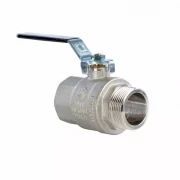 Кран шаровой полнопроходной, НР/НР, ручка рычаг 1 1/4"