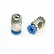 Пневмофитинг цанговый прямой с наружной резьбой PC 4-01 (R1/8")