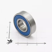 Подшипник 6001 2RS (6-180101 С17) 12*28*8мм ГПЗ/СПЗ-4