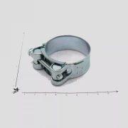 Хомут силовой одноболт. 52-55/22 W1