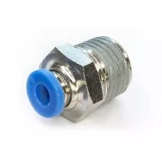 Пневмофитинг цанговый прямой с наружной резьбой PC 4-02 (R1/4")