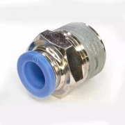 Пневмофитинг цанговый прямой с наружной резьбой PC 10-04 (R1/2")