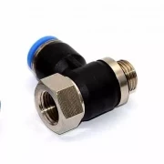 Пневмофитинг цанговый Т-образный PHF 6-G01 (R1/8") HIMPT