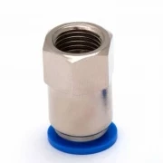 Пневмофитинг цанговый прямой с внутренней резьбой PCF 10-02 (R1/4")