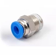 Пневмофитинг цанговый прямой с наружной резьбой PC 6-02 (R1/4") HIMPT